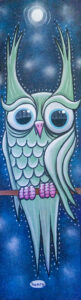 Original Ryan "Henry" painting titled Owl