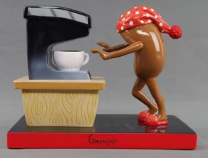 Michael Godard limited edition sculpture titled Morning Coffee