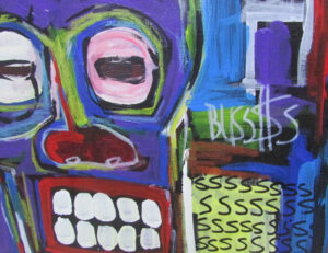 Attributed work to Jean-Michel Basquiat