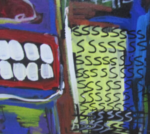 Attributed work to Jean-Michel Basquiat
